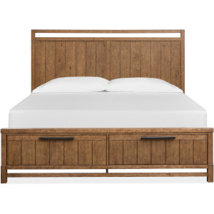 Conway Honey Wheat Queen Panel Storage Bed