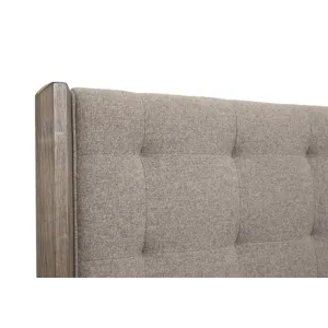 Claremont Smokey Taupe California King Upholstered Panel Bed