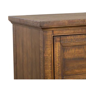 Bay Creek Toasted Nutmeg Drawer Dresser With Landscape Mirror