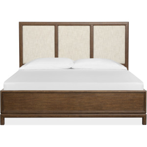 Ridgefield Russet California King Upholstered Panel Bed