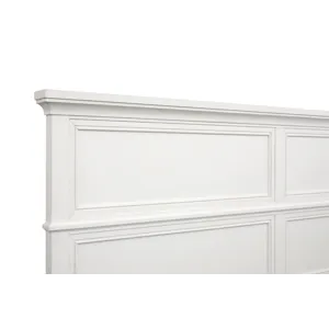 Juniper Hill Whisper White Panel Storage Bed