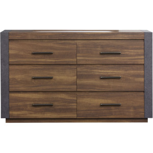 Jensen Tavern Brown Double Drawer Dresser