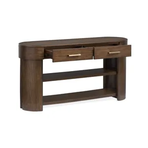 Holloway Toasted Almond Oval Sofa Table