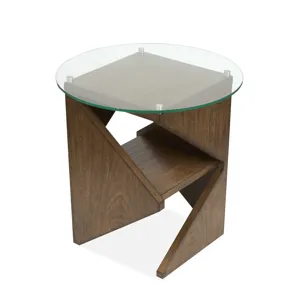 Vector Russet Round Accent Table