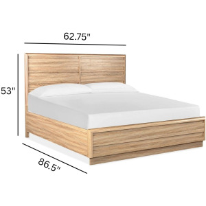 Brentwood Heights Provincial Brown Queen Panel Bed