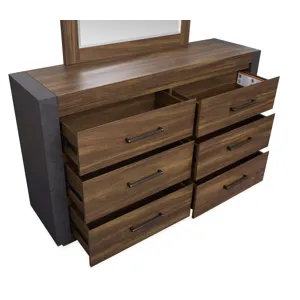 Jensen Tavern Brown Double Drawer Dresser