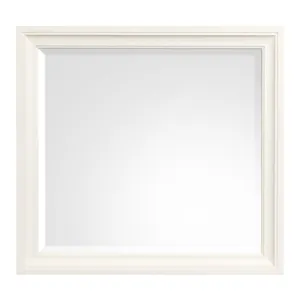 Kingston Whisper White And Cerused Nutmeg Landscape Mirror