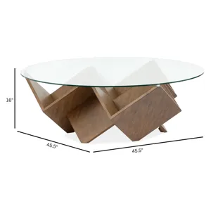 Vector Russet Round Cocktail Table