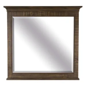 Bay Creek Toasted Nutmeg Drawer Dresser With Landscape Mirror
