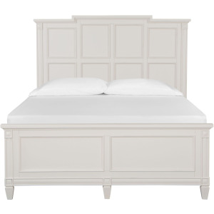 Willowbrook Egg Shell White Queen Panel Bed