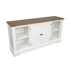 Kingston Whisper White And Cerused Nutmeg Credenza