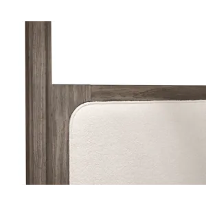 Westbourne Dark Umber Queen Upholstered Poster Bed