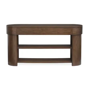 Holloway Toasted Almond Oval Sofa Table