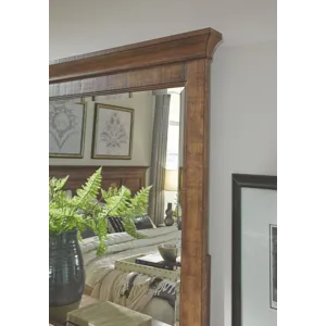 Bay Creek Toasted Nutmeg Drawer Dresser With Landscape Mirror