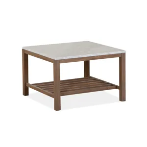 Darwin Wood Bunching Cocktail Table w/Stone Top KD