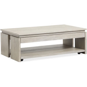Conrad Rect. Lift Top Storage Cocktail Table w/Casters