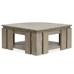 Conrad Pie Shaped Lift Top Cocktail Table w/Casters