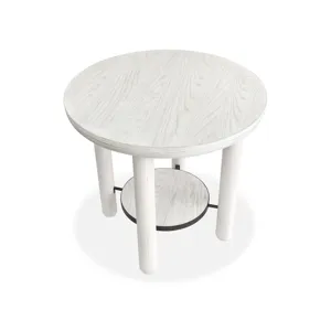 Sunset Cove - White Round End Table