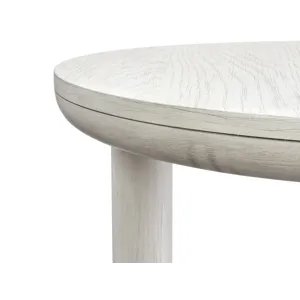 Sunset Cove - White Round End Table