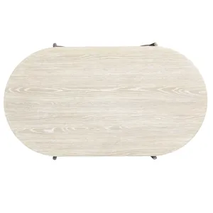 Jennings Oval Cocktail Table w/2 Ottomans (Uph. Seat)