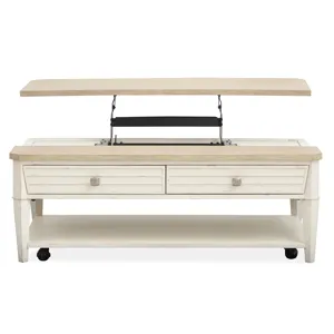 Echo Isles Lift Top Storage Cocktail Table w/Casters