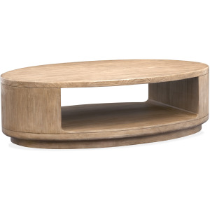 Sanford Oval Cocktail Table w/Casters