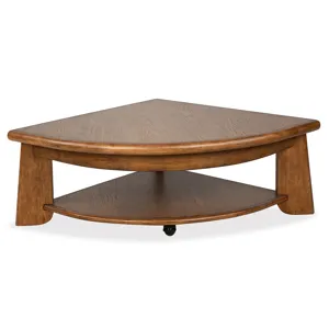 Tanner Pie Shaped Lift Top Cocktail Table w/Casters