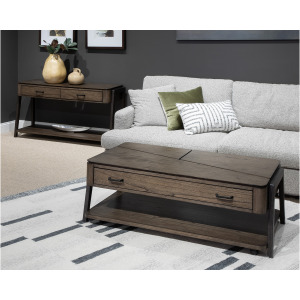 Hallie Lift Top Storage Cocktail Table w/Casters