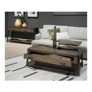 Hallie Lift Top Storage Cocktail Table w/Casters