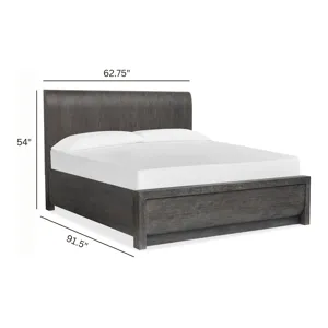 Kinsley Black Heron Queen Panel Bed