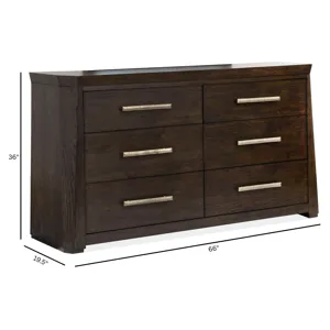 Tauren Coffee Bean Double Drawer Dresser