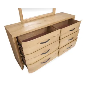 Laramie Honey Wheat Double Drawer Dresser