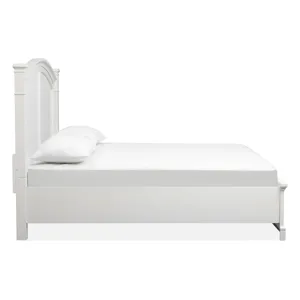 Kingston Whisper White And Cerused Nutmeg California King Panel Storage Bed