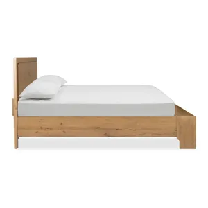 Davenport Rustic Caramel California King Panel Storage Bed