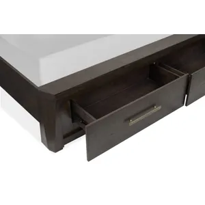 Tauren Coffee Bean Cal.King Panel Storage Bed
