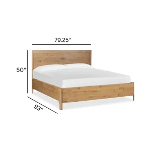 Davenport Rustic Caramel California King Panel Bed