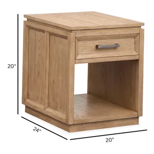 Burnham Sable Dusk Rectangular End Table