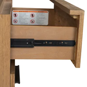 Davenport Rustic Caramel California King Panel Storage Bed