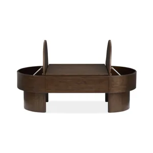 Holloway Toasted Almond Oval Lift Top Cocktail Table