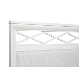 Springhouse Whisper White Queen Upholstered Panel Bed