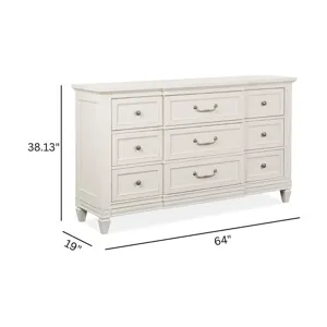Willowbrook Egg Shell White Drawer Dresser