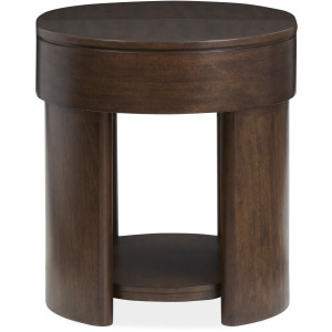 Holloway Toasted Almond Oval End Table