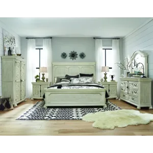 Bronwyn Alabaster California King Panel Bed