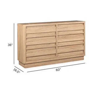 Brentwood Heights Provincial Brown Double Drawer Dresser