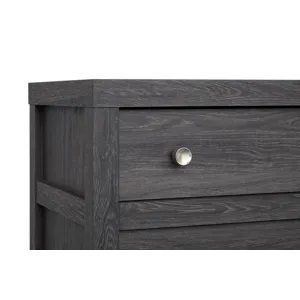 Merrifield Raisin Black Double Drawer Dresser