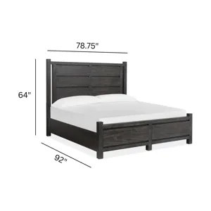 Plum Creek Ravenwood Black California King Panel Bed