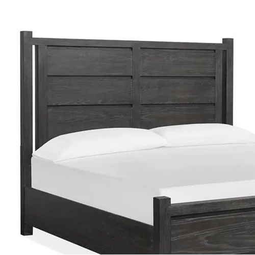 Plum Creek - Black King Panel Bed Headboard