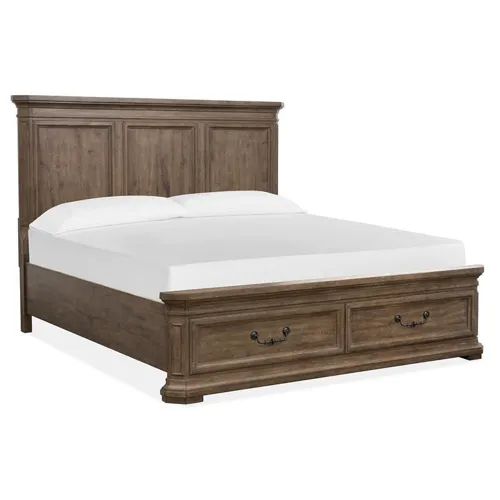 Adler Court Complete Queen Panel Storage Bed