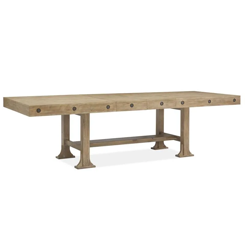 Lynnfield Wood Trestle Dining Table Top