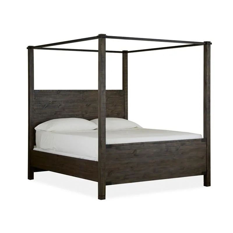 Abington Queen Poster Bed HB+FB+Short Canopies+Slats